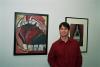 Exhibiting AMP Artist Scott Spencer with his work